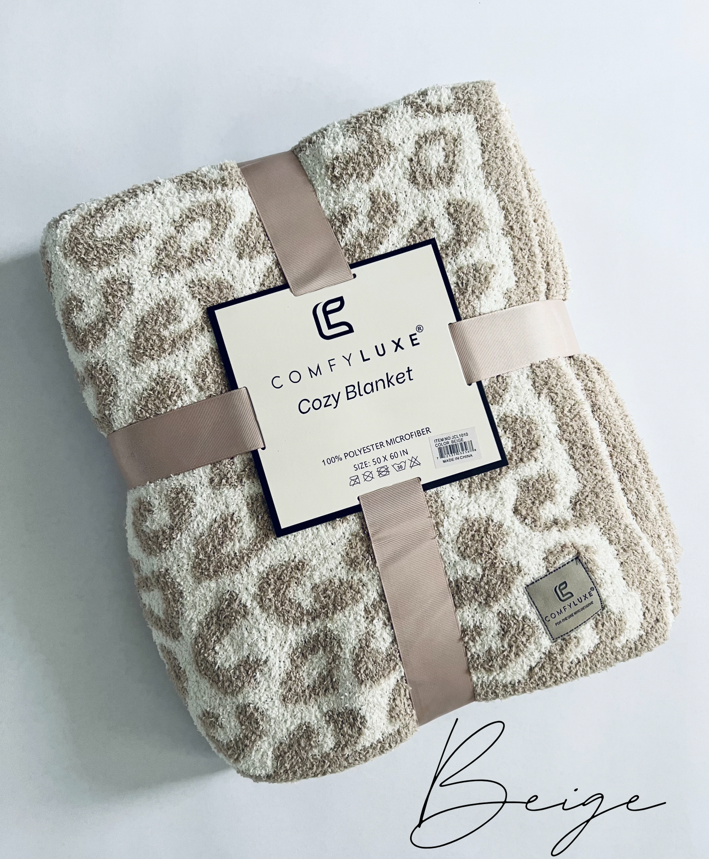 LUXURY LEOPARD PRINT THROW BLANKET