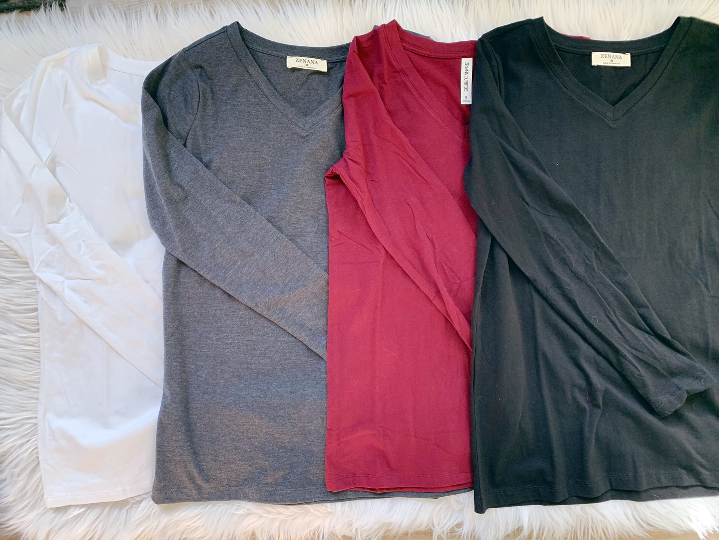 V-NECK BASIC LONG SLEEVE