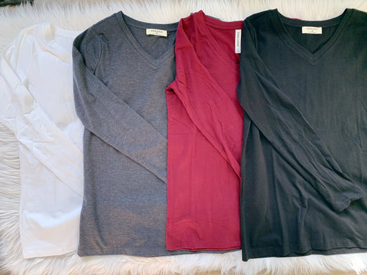 V-NECK BASIC LONG SLEEVE