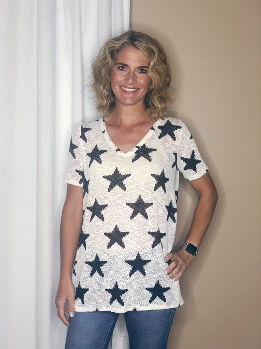 RELAXED STAR SWEATER TEE