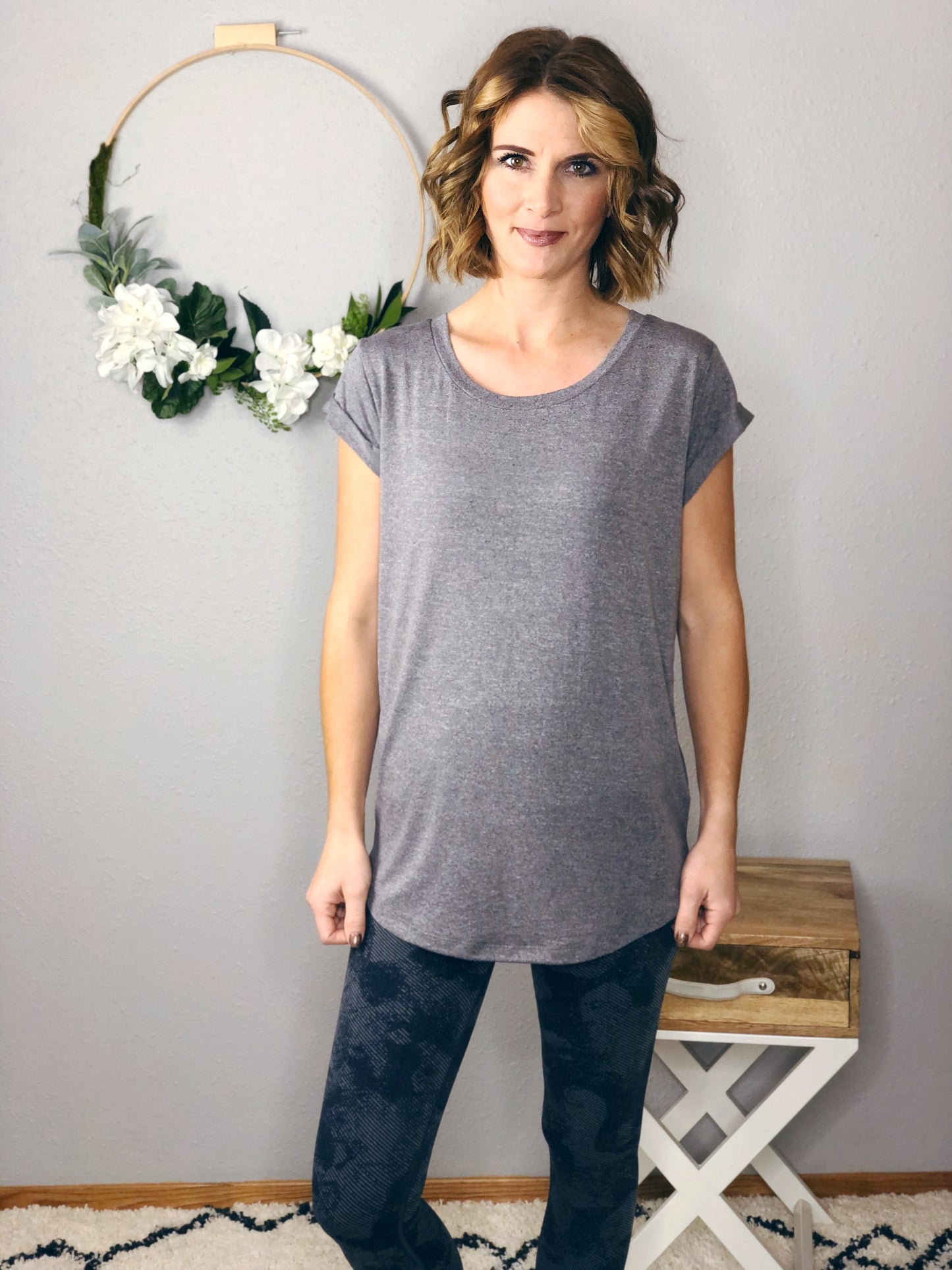 CAP SLEEVE BASIC TEE