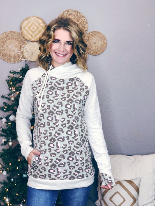 LEOPARD DOUBLE HOODIE