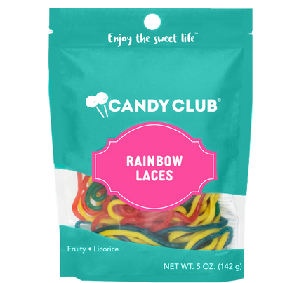 RAINBOW LACES CANDY BAG