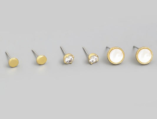 GOLD CIRCLE STUD PACK