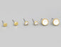 GOLD CIRCLE STUD PACK
