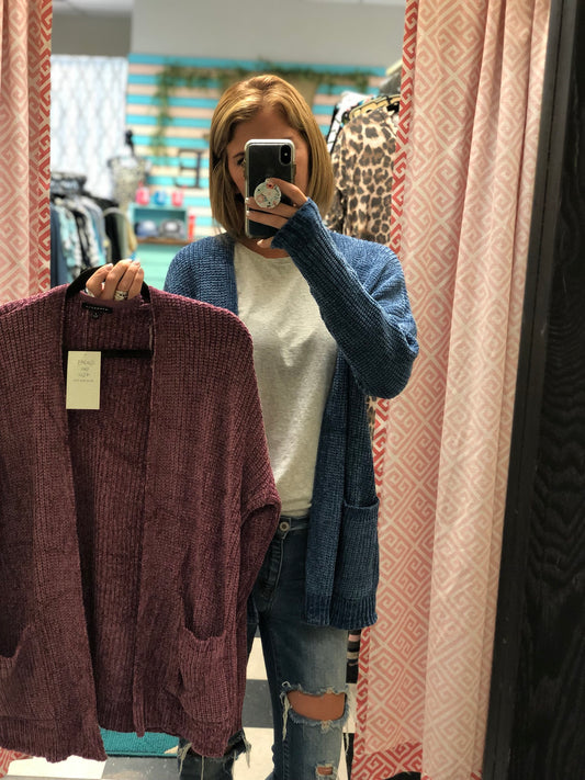 CHENILLE CARDIGAN