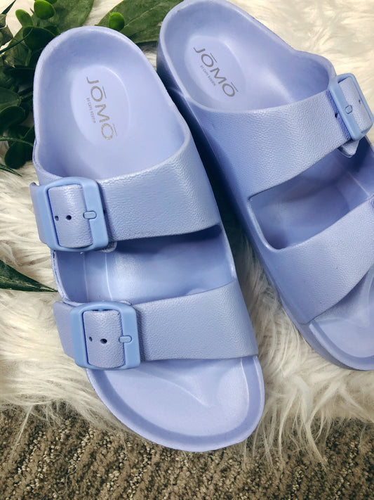 BLUE SLIDE SANDAL