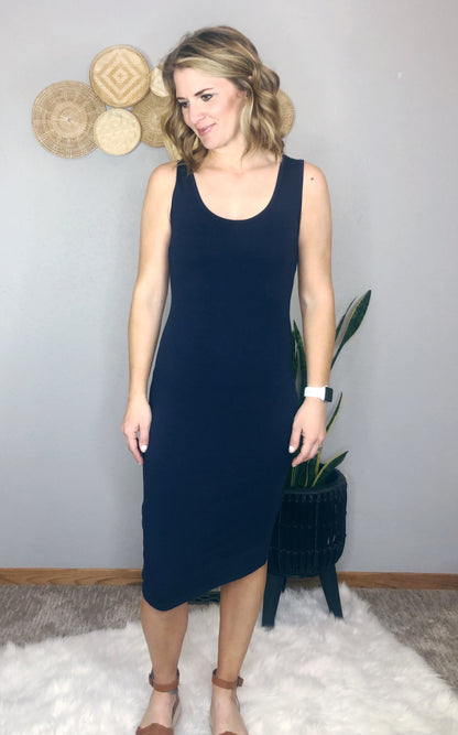 COTTON SLEEVELESS MINI DRESS