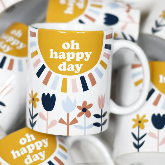 OH HAPPY DAY CERAMIC MUG