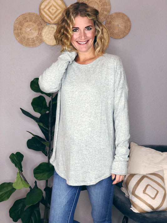 FUZZY OLIVE TOP