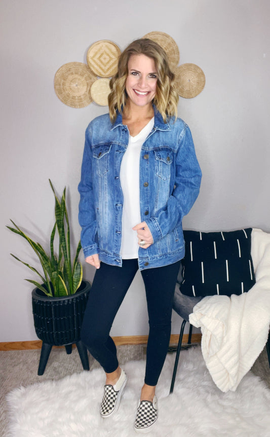 RELAXED FIT DENIM JACKET