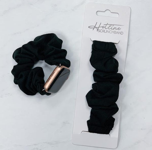 BLACK SCRUNCHBAND