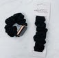 BLACK SCRUNCHBAND