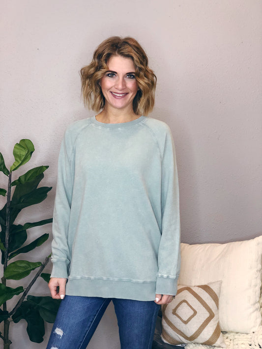 TERRY KNIT PULL OVER