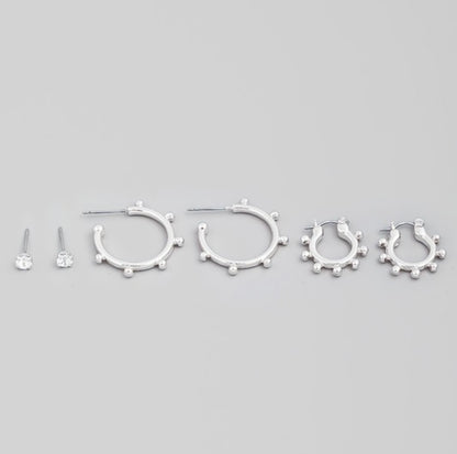 BEADED HOOP SET