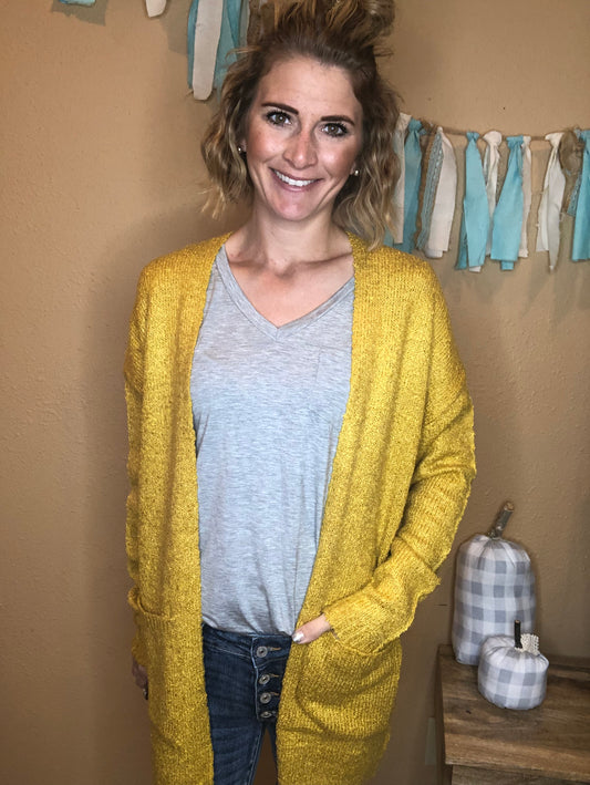 MUSTARD CARDIGAN