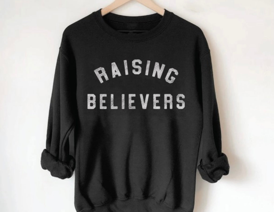 RAISING BELIEVERS FLEECE PULLOVER