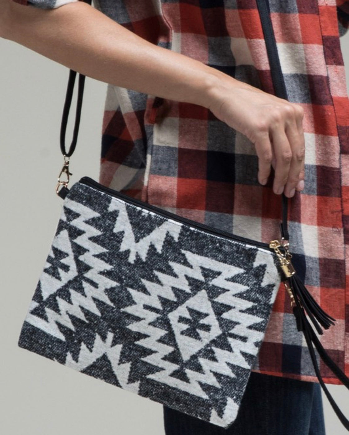 AZTEC CROSS BODY/CLUTCH BAG