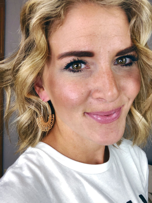 FILIGREE HOOP EARRING