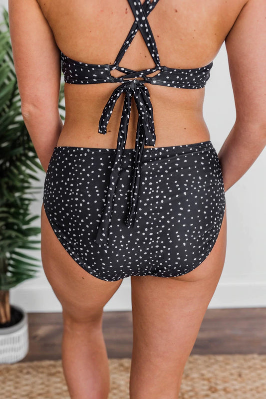 BASK IN THE SUN MID-RISE SWIM BOTTOM