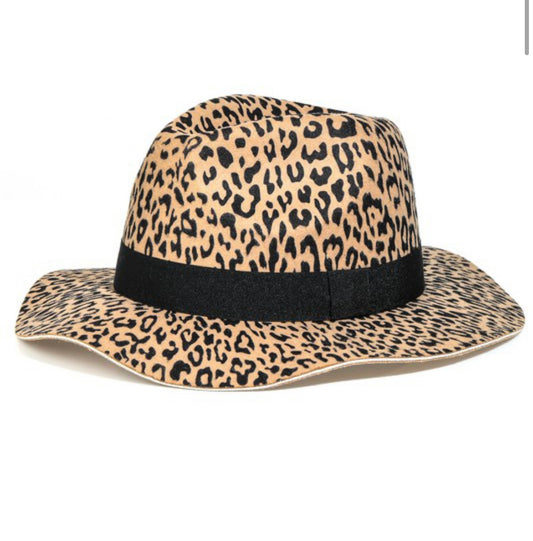 LEOPARD PRINT FEDORA