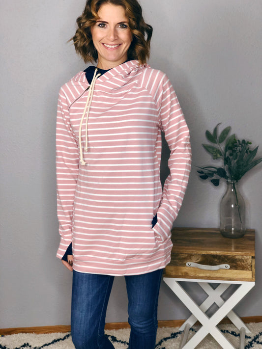 BLUSH DOUBLE HOODIE