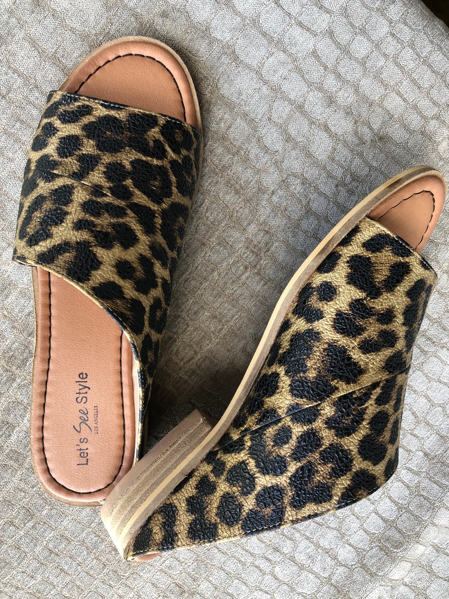 LEOPARD WRAP SANDALS