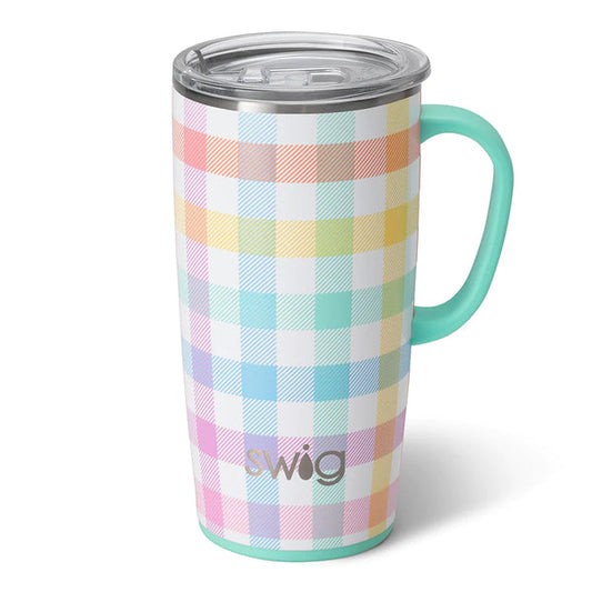 PRETTY IN PLAID 22 OZ SWIG TRAVEL MUG