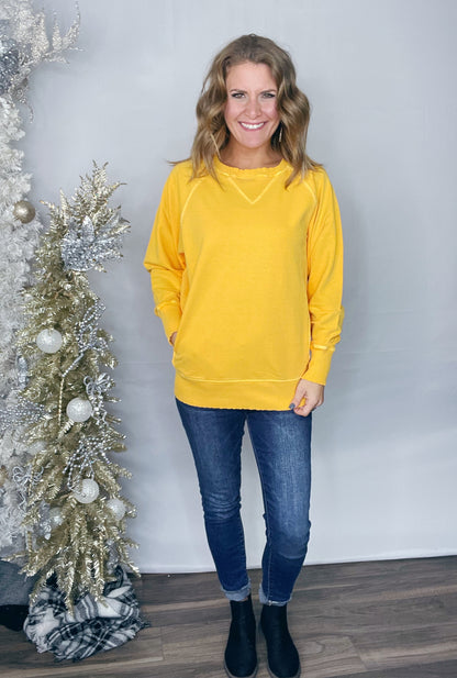 BF {22} CHRISTMAS DYED FRENCH TERRY PULLOVER