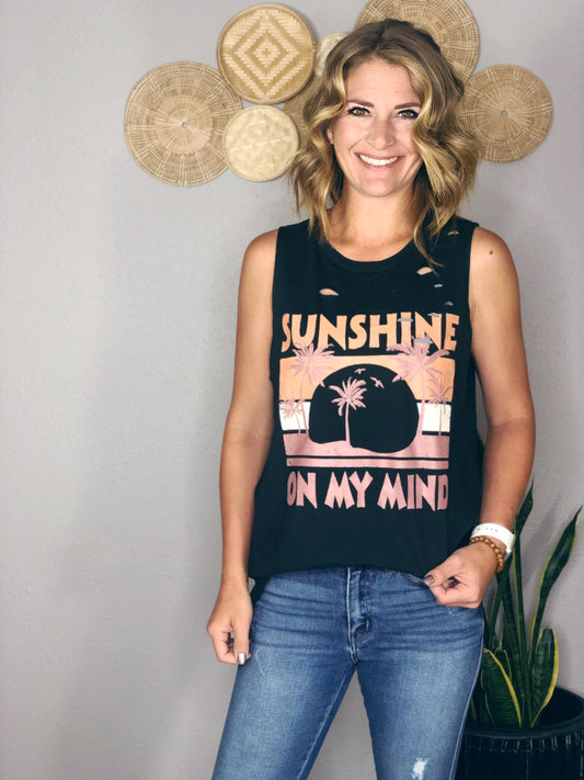 SUNSHINE ON MY MIND GRAPHIC TANK
