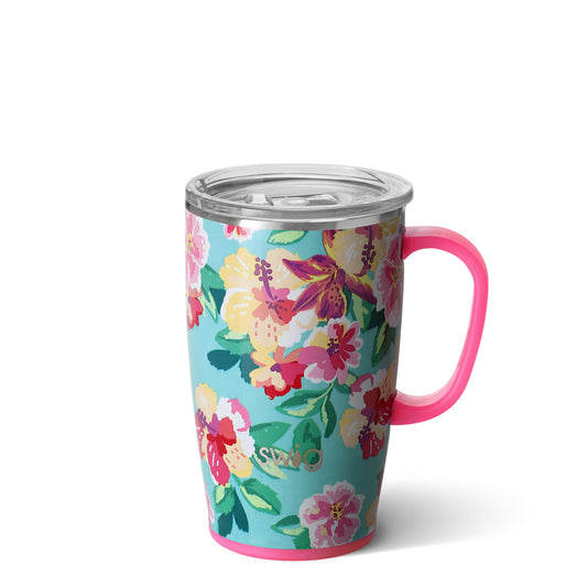 ISLAND BLOOM 18 OZ SWIG W/ HANDLE