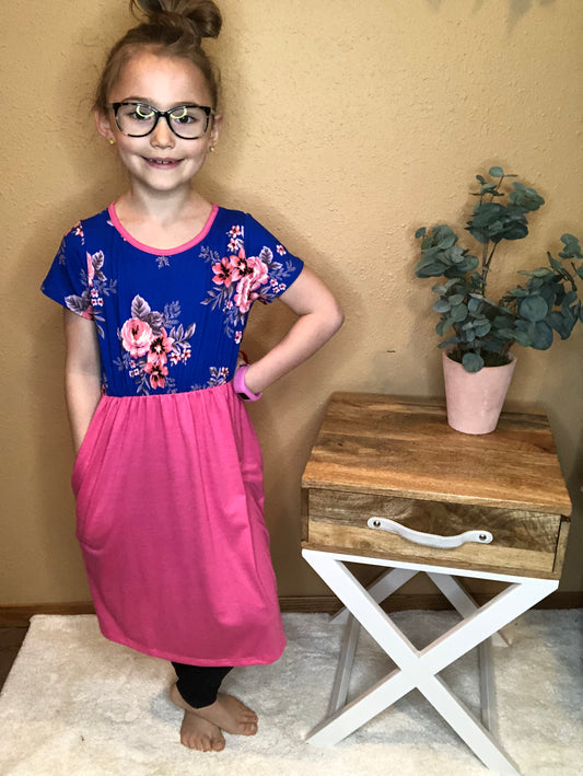 FLORAL KNEE LENGTH