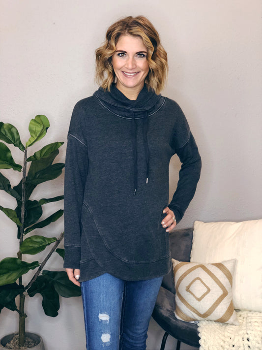 COWL NECK SWEATER