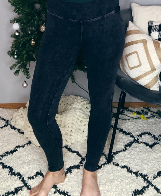 MINERAL WASHED LEGGINGS