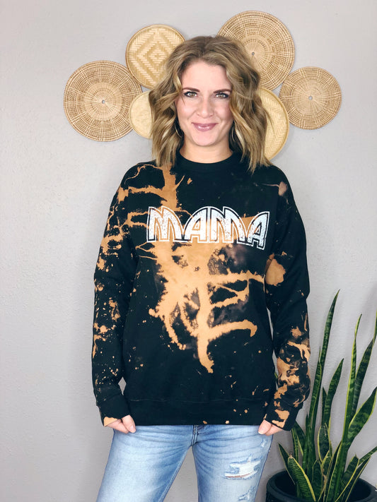 ACID WASH MAMA SWEATER