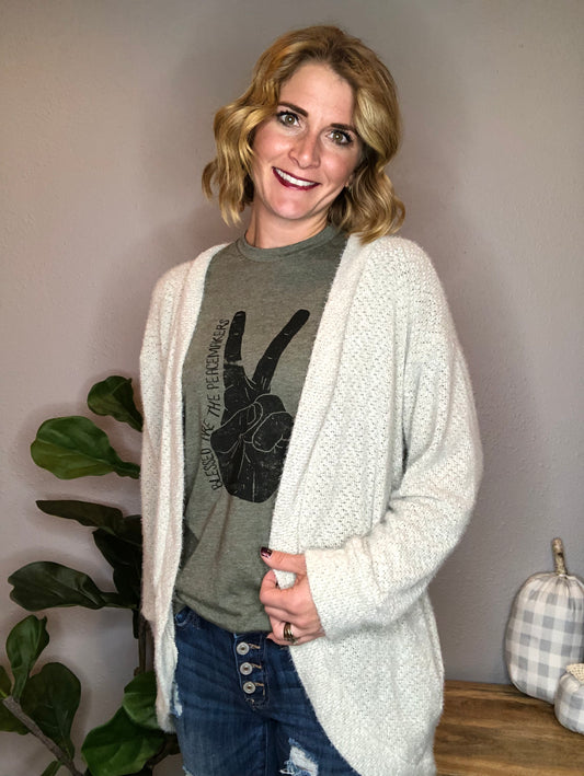 GREY CARDIGAN W/ POCKETS