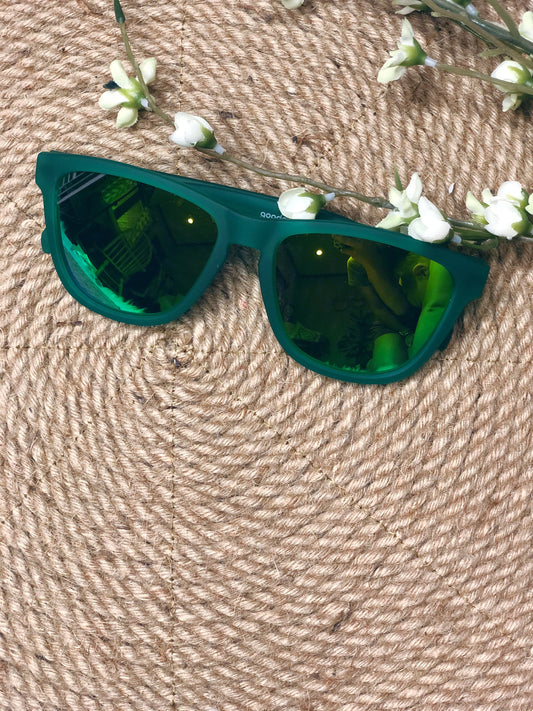 GREEN GOODR SUNGLASSES W/ GOLD