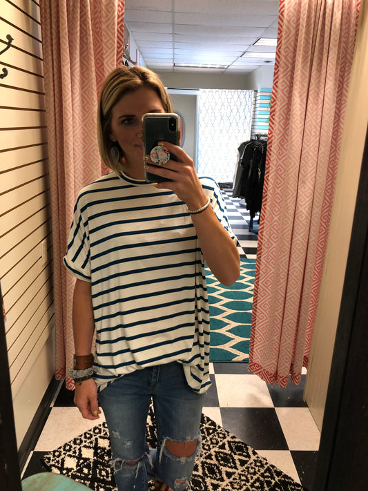 STRIPED TUNIC TOP