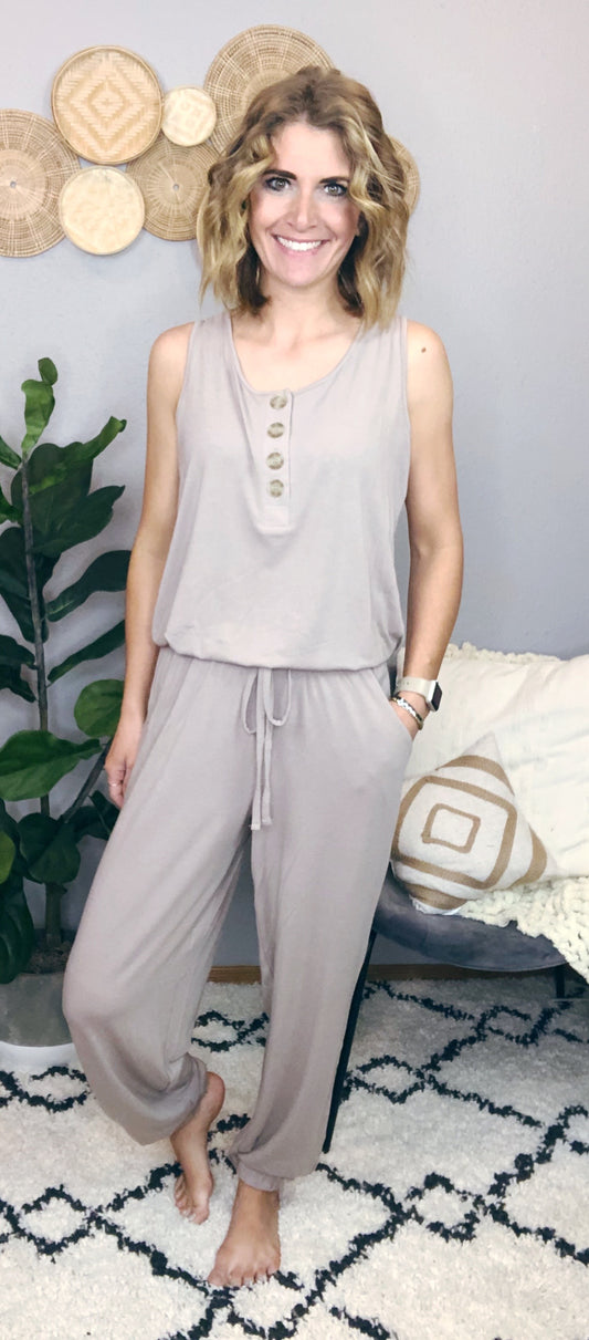 BUTTON FRONT ROMPER