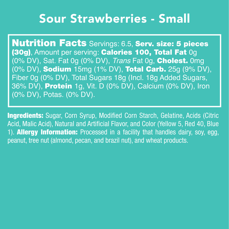 SOUR STRAWBERRIES CANDY