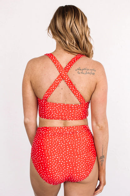 JUST KEEP SWIMMING SPOTTED TOP
