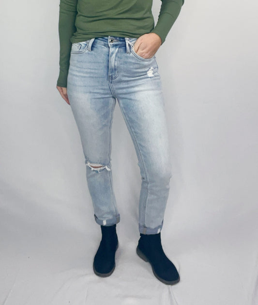 SUPER HIGH RISE STRETCH ROLL UP SHIRLEY JEAN