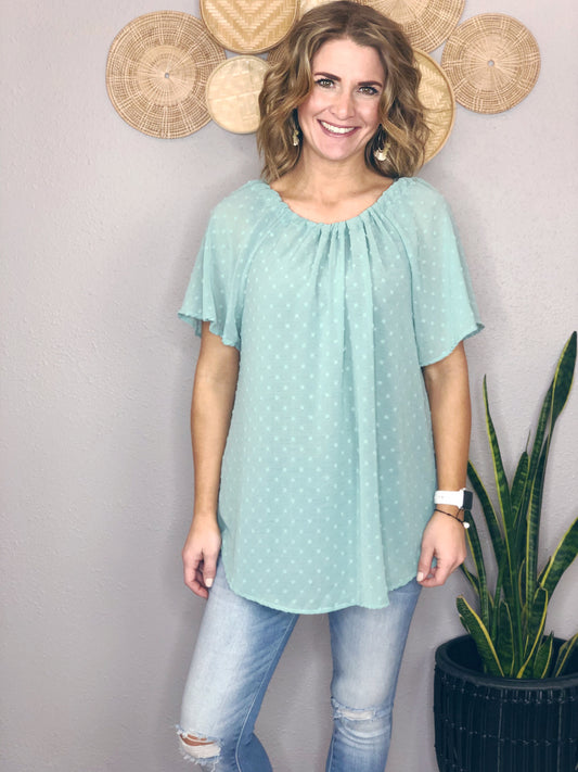 FLUTTER MINT TOP