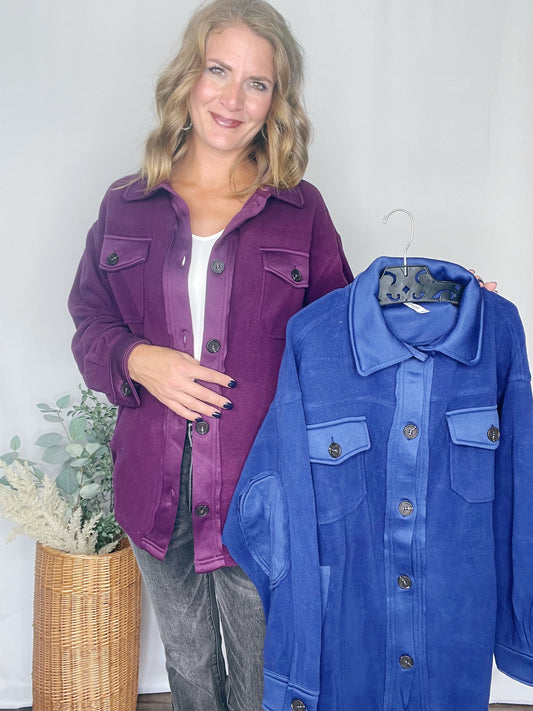 OVERSIZED FLEECE SHACKET