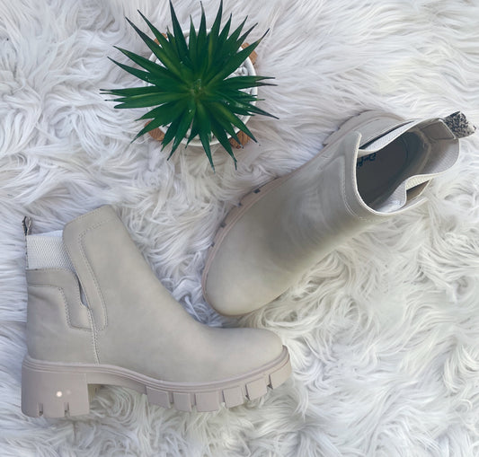STONE LEATHER BOOT