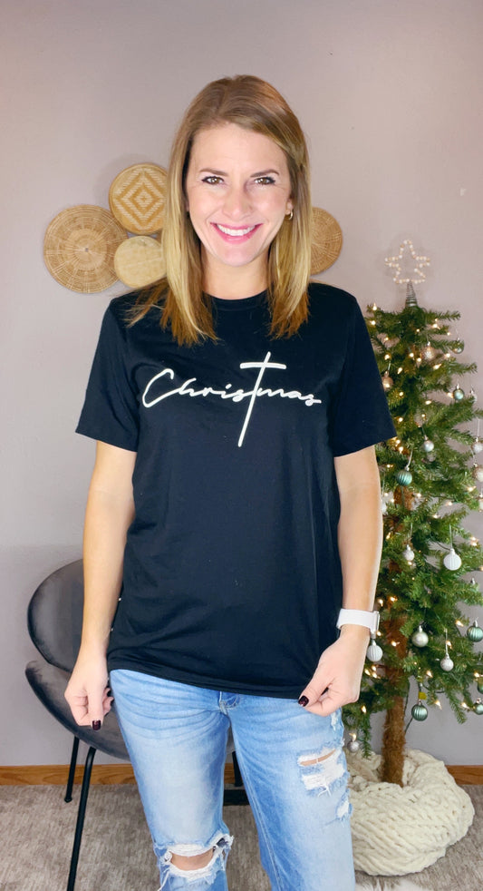 CHRISTMAS CROSS TEE