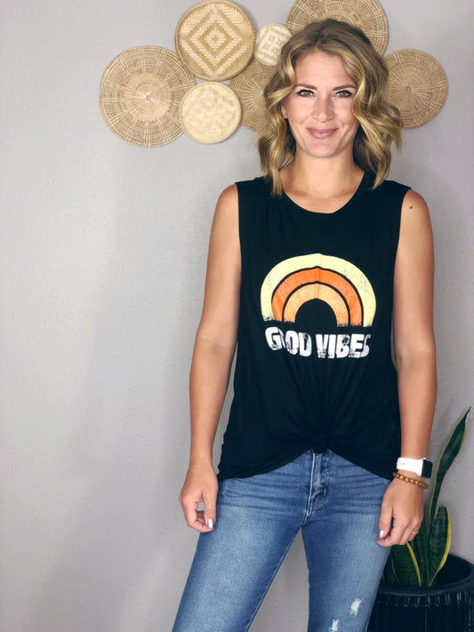 GOOD VIBES GRAPHIC TANK