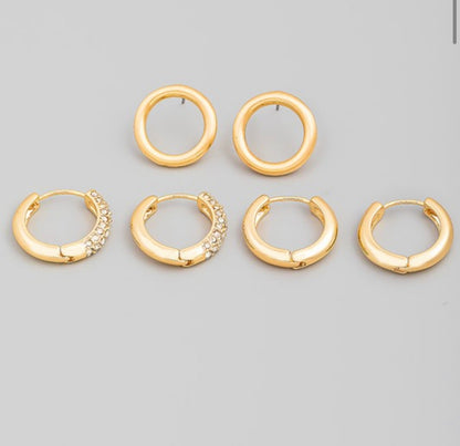 GOLD HOOP SET