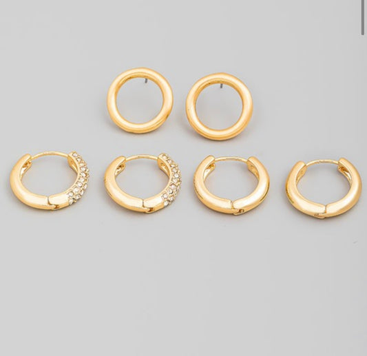 GOLD HOOP SET
