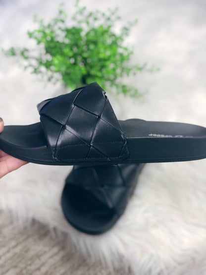 WOMENS SLIDE WOVEN SANDAL